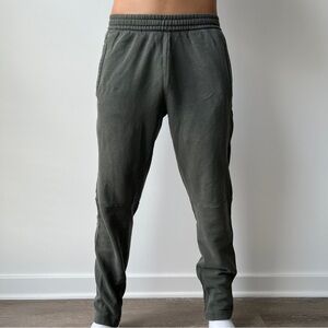 Men's Sage Green Gray Adidas Athletic Joggers